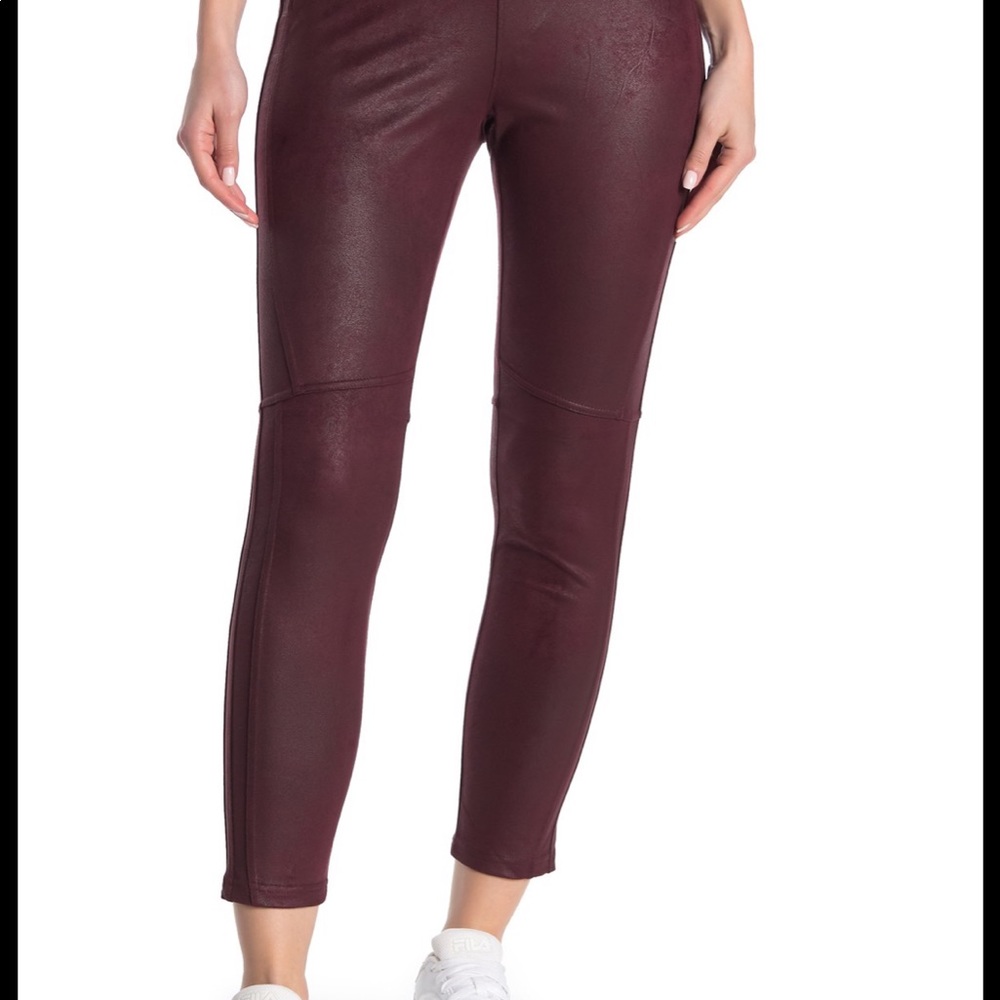 NWT free people midnight vegan suede skin pants